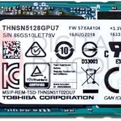 Toshiba THNSN5256GPU7 256GB M.2 NVME PCIE SSD